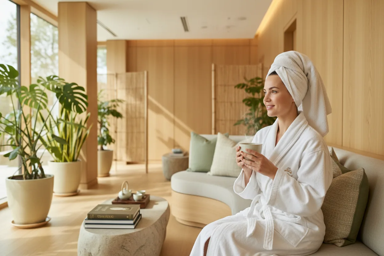 Klientka podczas zabiegu w Shaanti SPA
