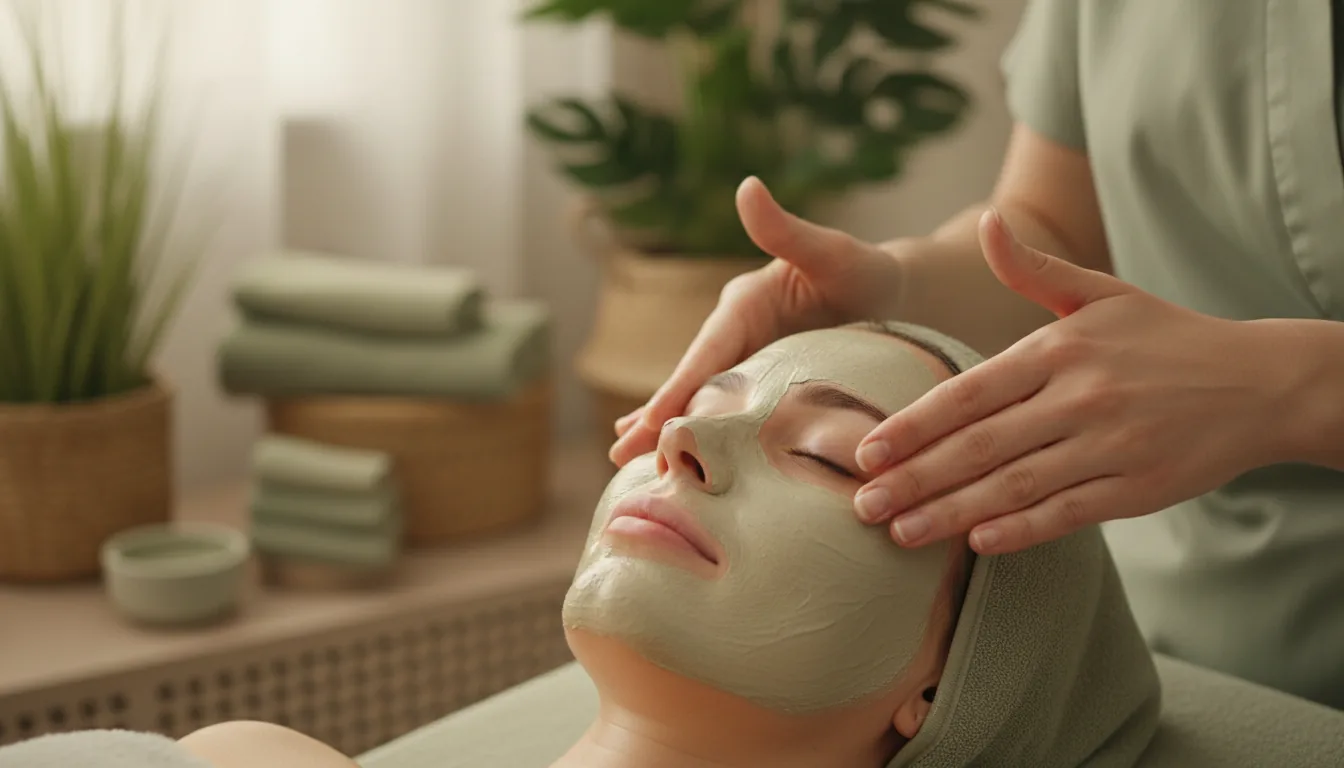 Zabieg kosmetologiczny na twarz w gabinecie Shaanti SPA