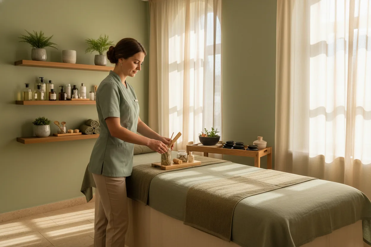 Lidia Icek w gabinecie Shaanti SPA