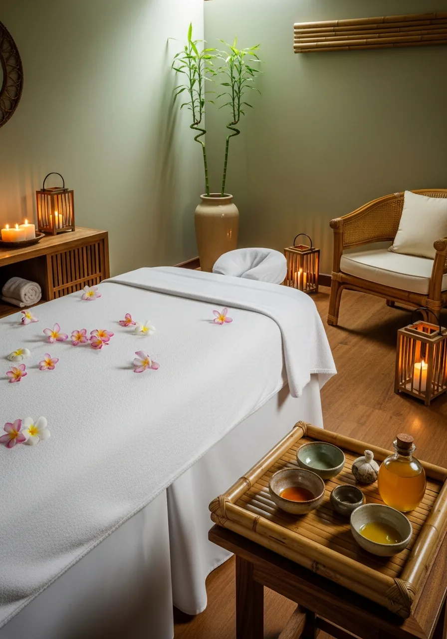 Gabinet masażu balijskiego w Shaanti SPA Pogórze