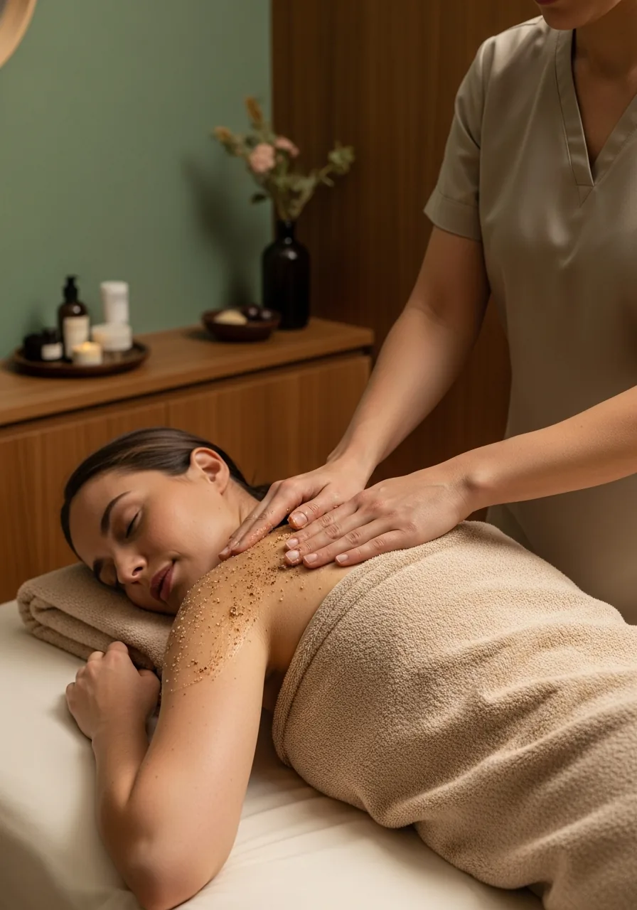 Rytuał relaksu z otulającym peelingiem w Shaanti SPA Pogórze